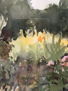 Harvest Moon 12:32 pm, Botanical,  Floral, Watercolor, Work on Paper, Flowers