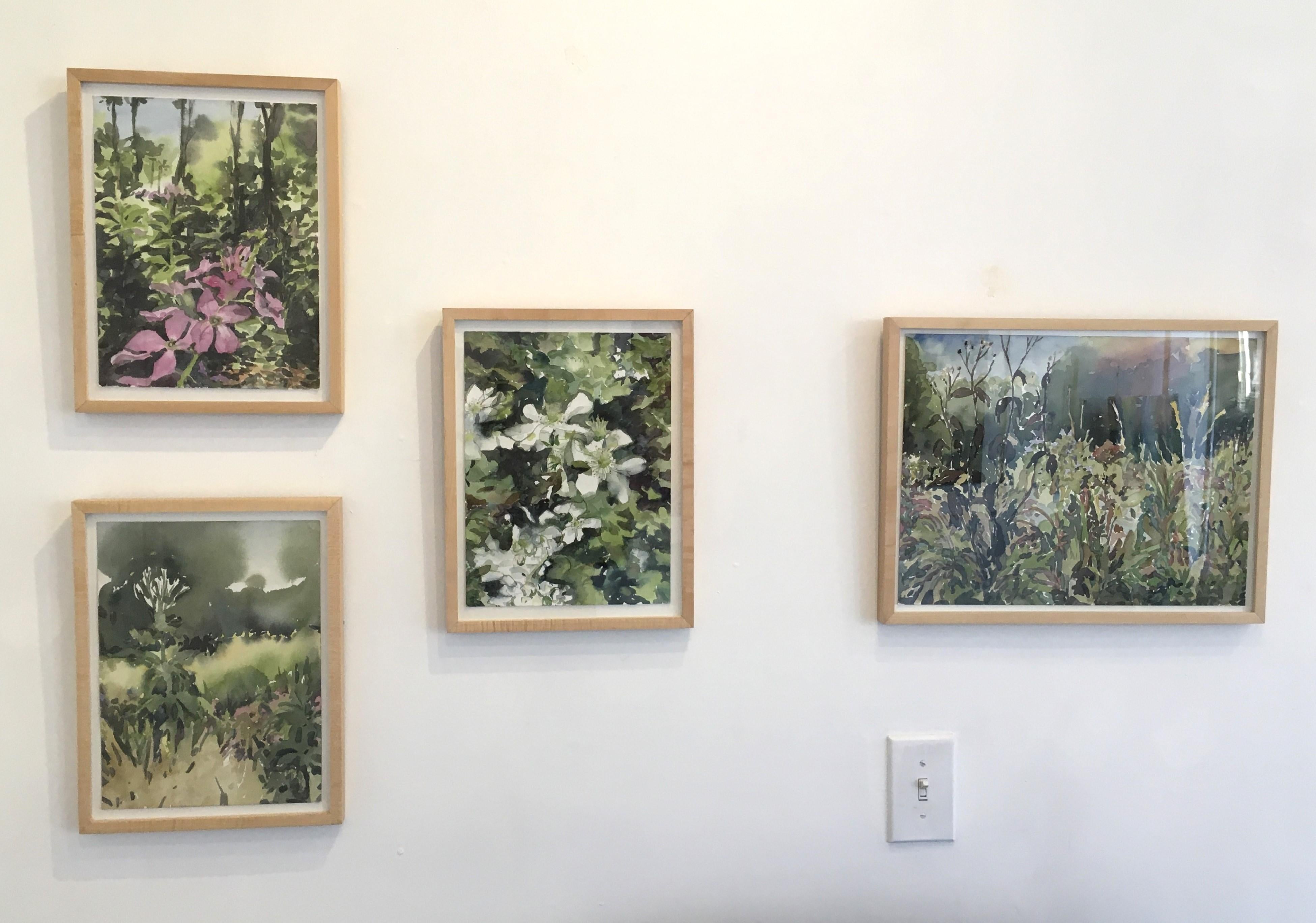 Luna di fiori alle 13:40, Botanica,  Floreale, Acquerello, Opera su carta, Fiori - Art Contemporaneo di Cynthia MacCollum