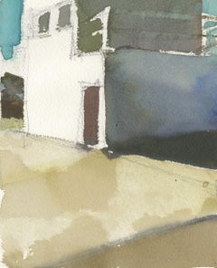 VFD 1, acquerello, California, edificio industriale, architettura, formazione antincendio