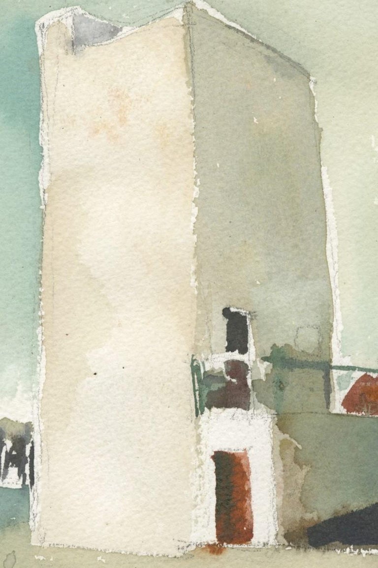 Ferdinanda Florence VFD 2, watercolor, California, Industrial