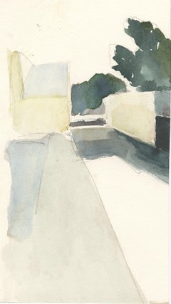 Garford No. 1, watercolor, California, Industrial building, architecture