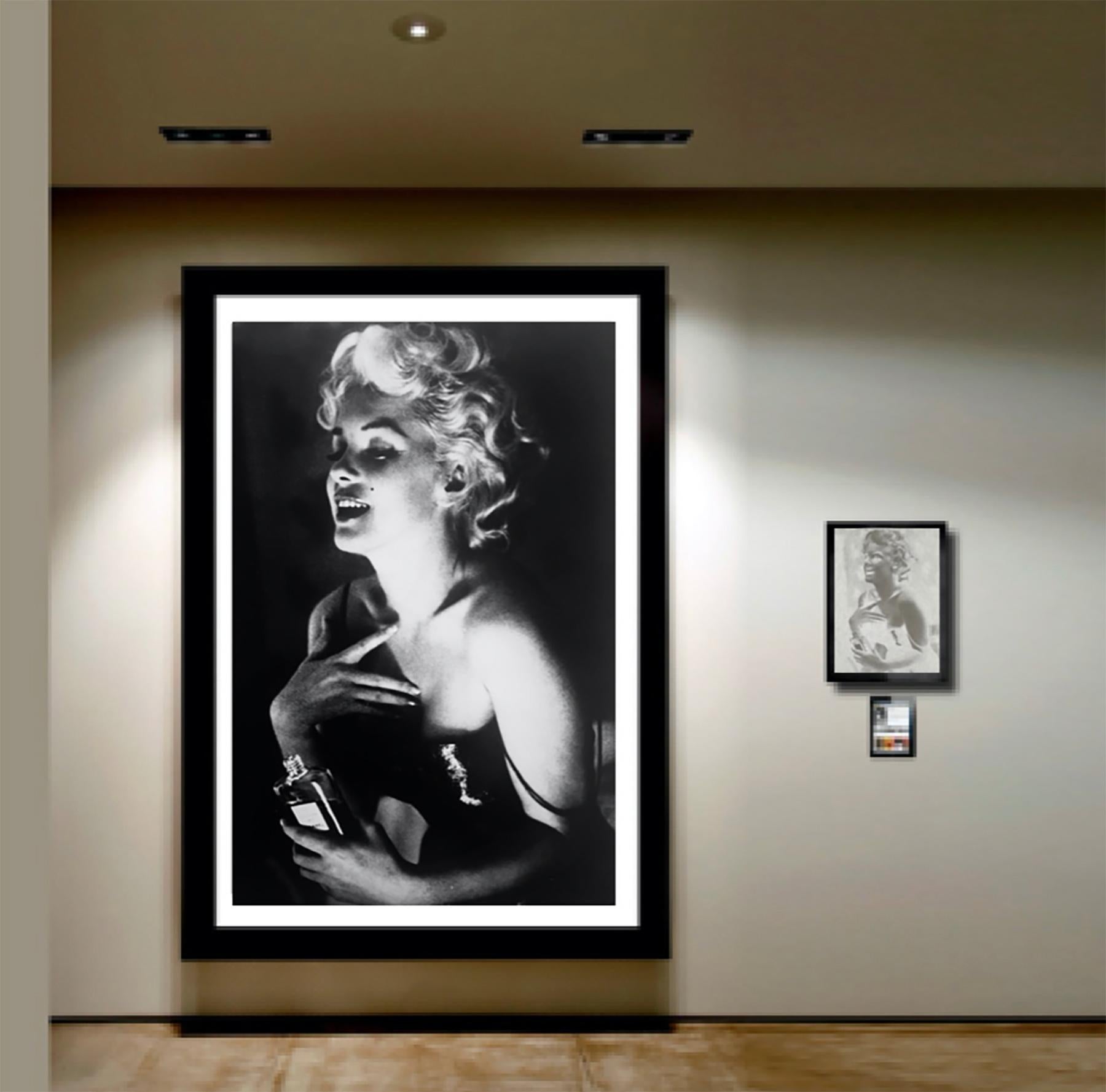 Marilyn Monroe – CHANEL #5 - 8 x 10 Original Negative, 30x40 1/1 Print and NFT - Photograph by Unknown