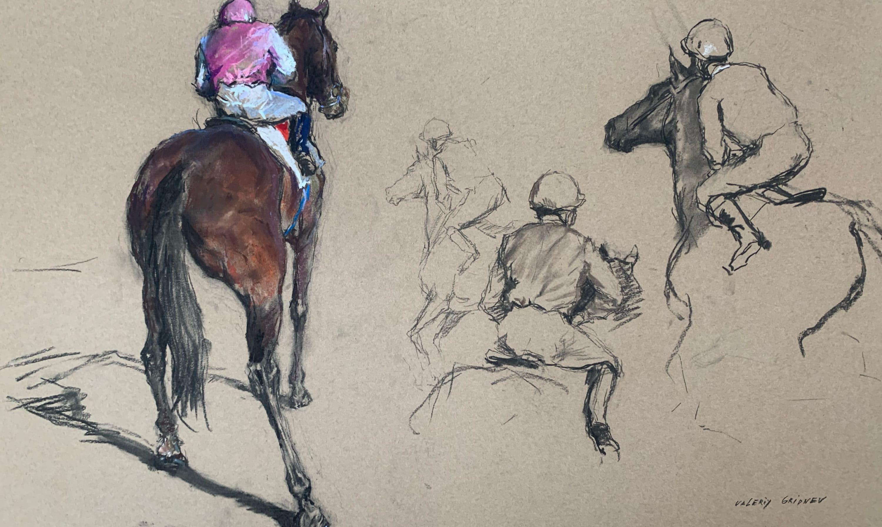Valeriy Gridnev Animal Art - Progression of a Rider
