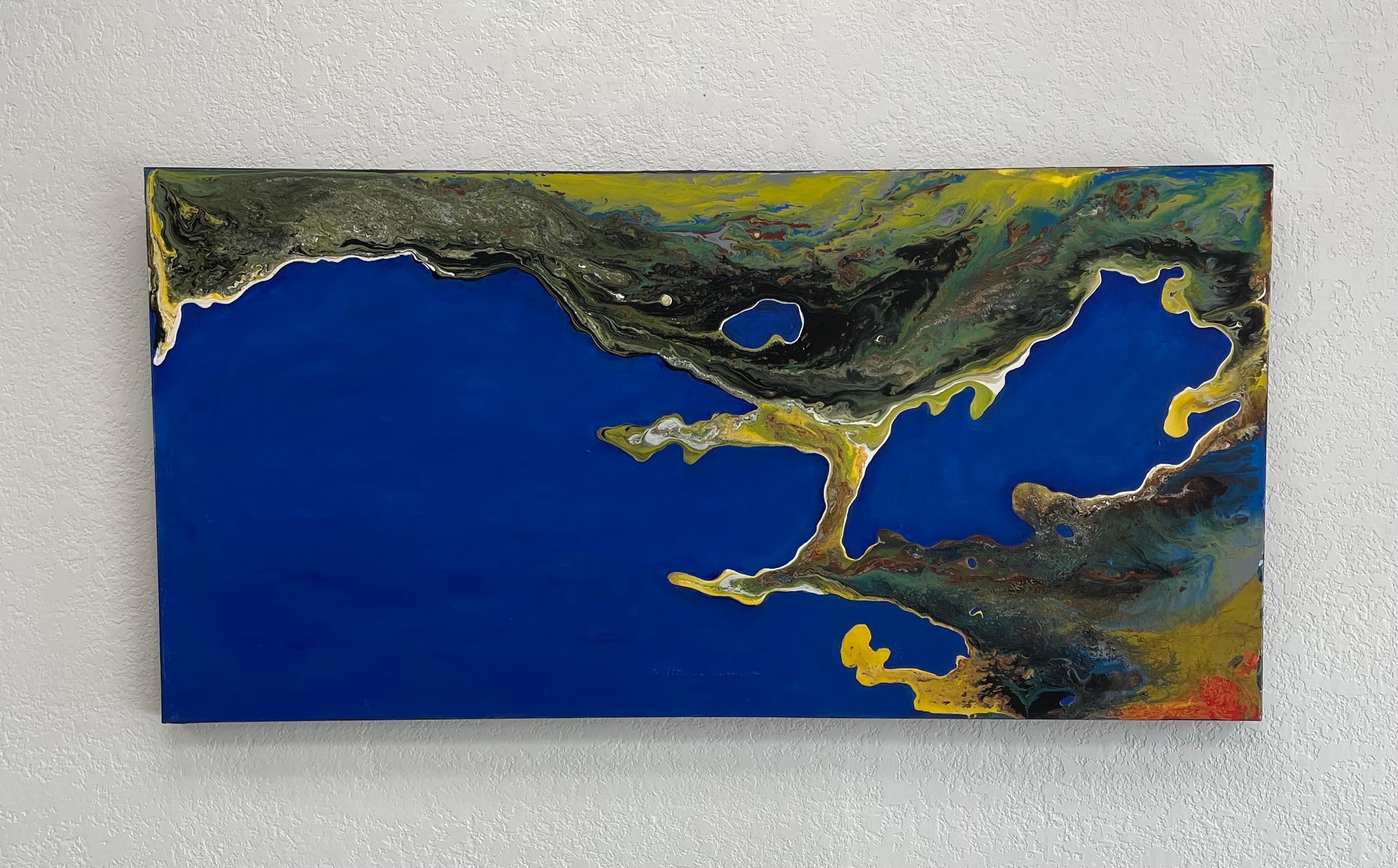 Shelley Heffler Abstract Painting - landsat #3 (Series Anthropocene)
