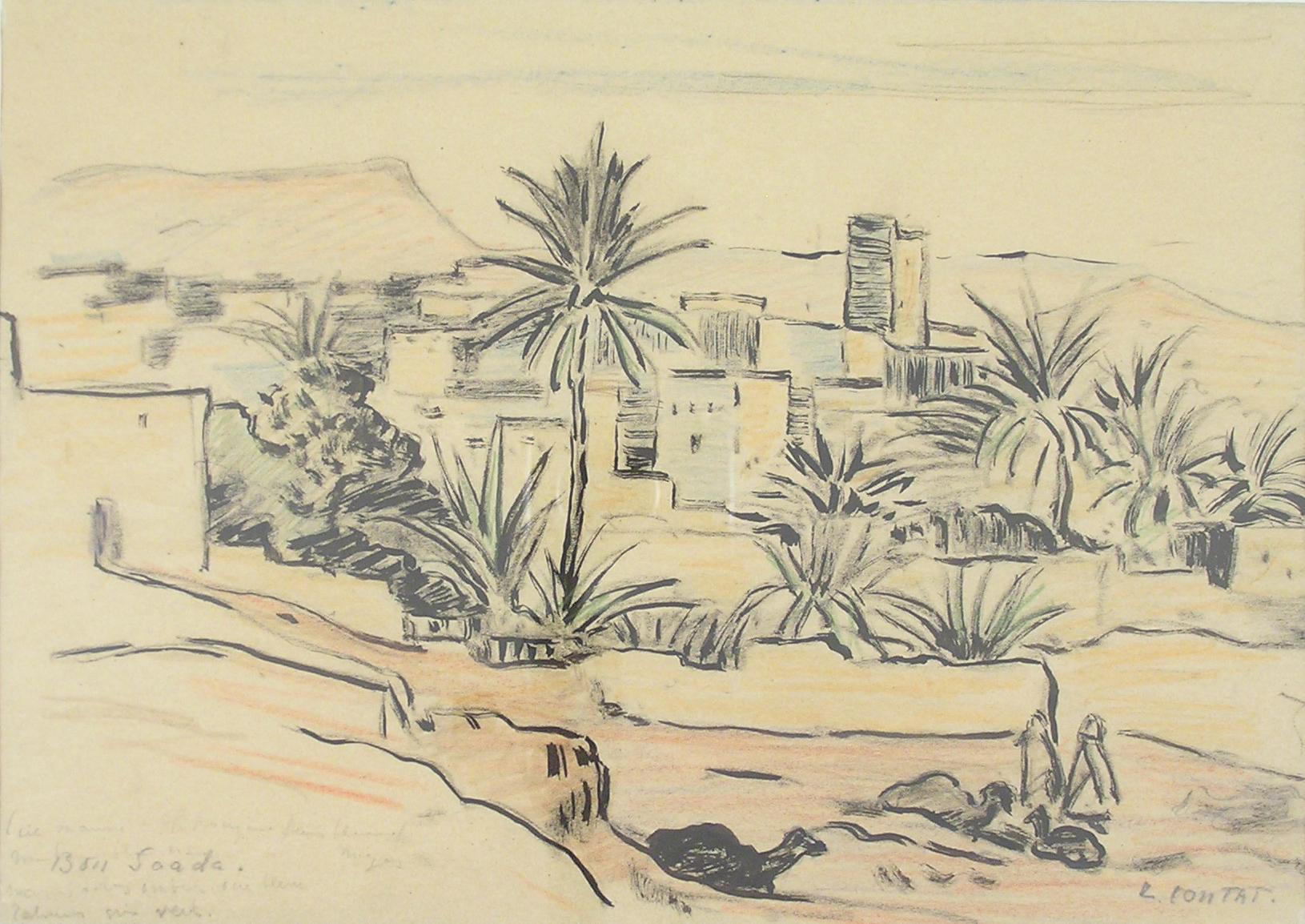 Léonie Contat (1878 - 1969) Bou Saada, Algérie - Suisse orientaliste