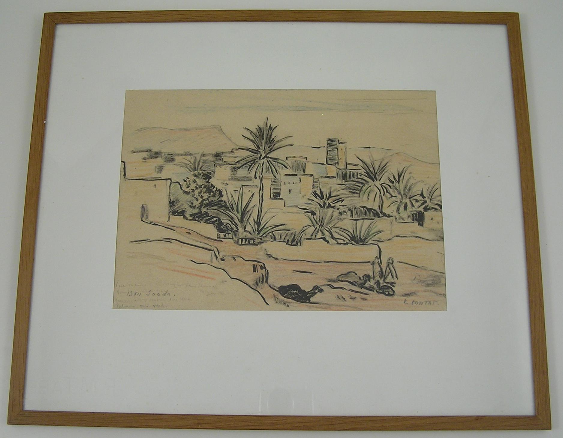 Léonie Contat (1878 - 1969) Bou Saada, Algérie - Suisse orientaliste en vente 1