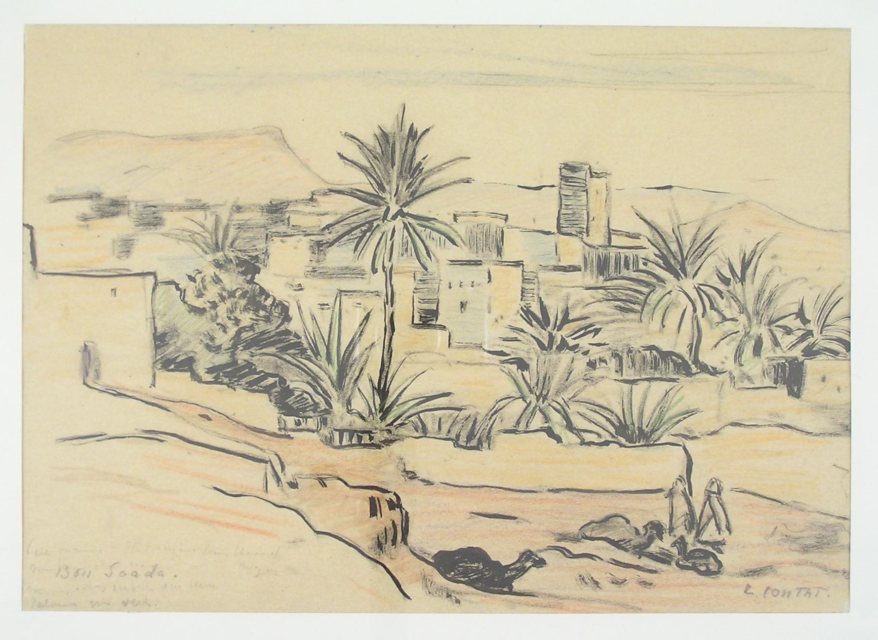 Léonie Contat (1878 - 1969) Bou Saada, Algérie - Suisse orientaliste en vente 2