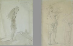 John Lockwood Kipling (1837-1911) Anglo Indian Portraits, 1870 Ink Wash Drawing