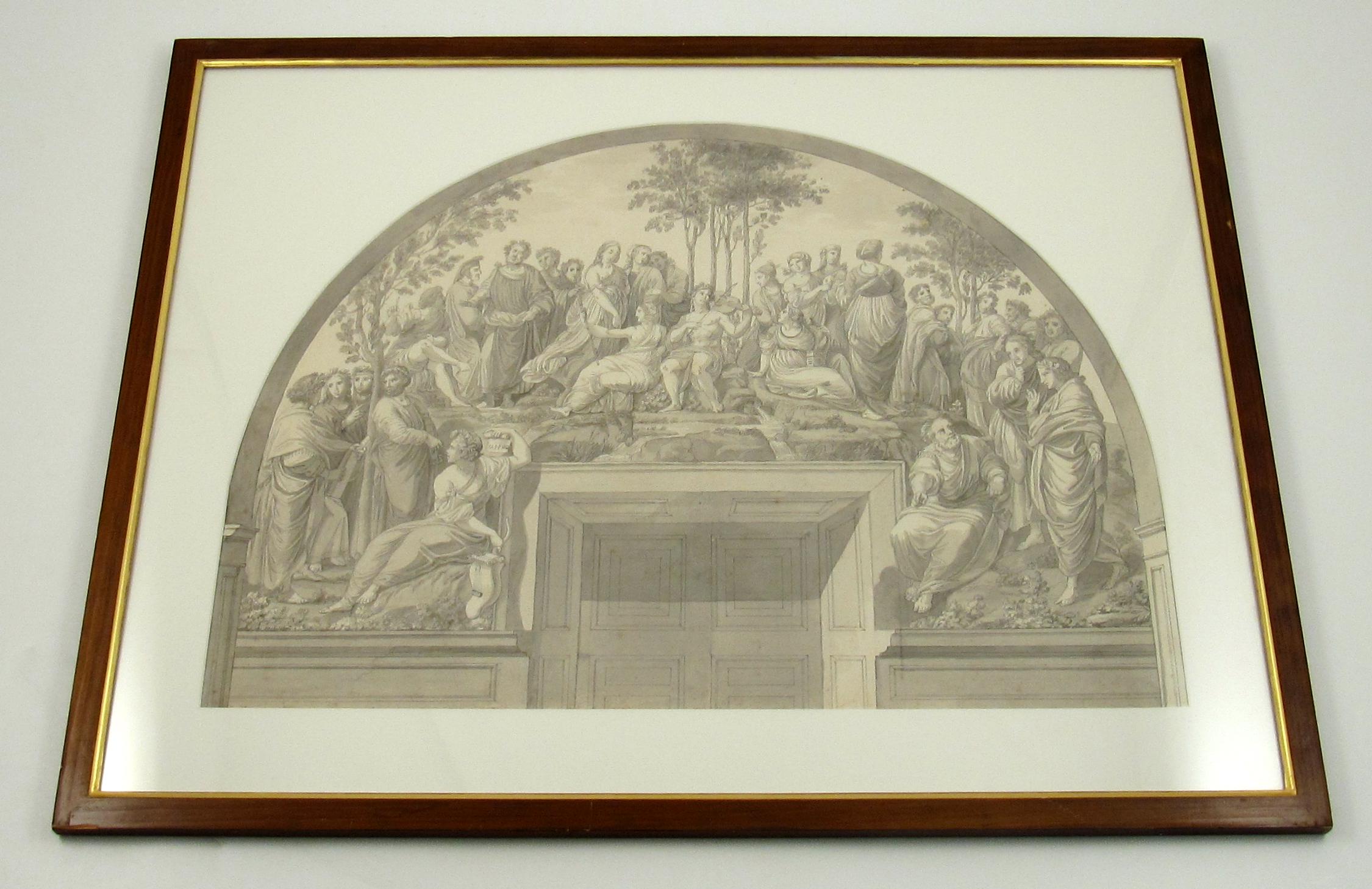 in which painting did raphael use a trompe l’oeil arch