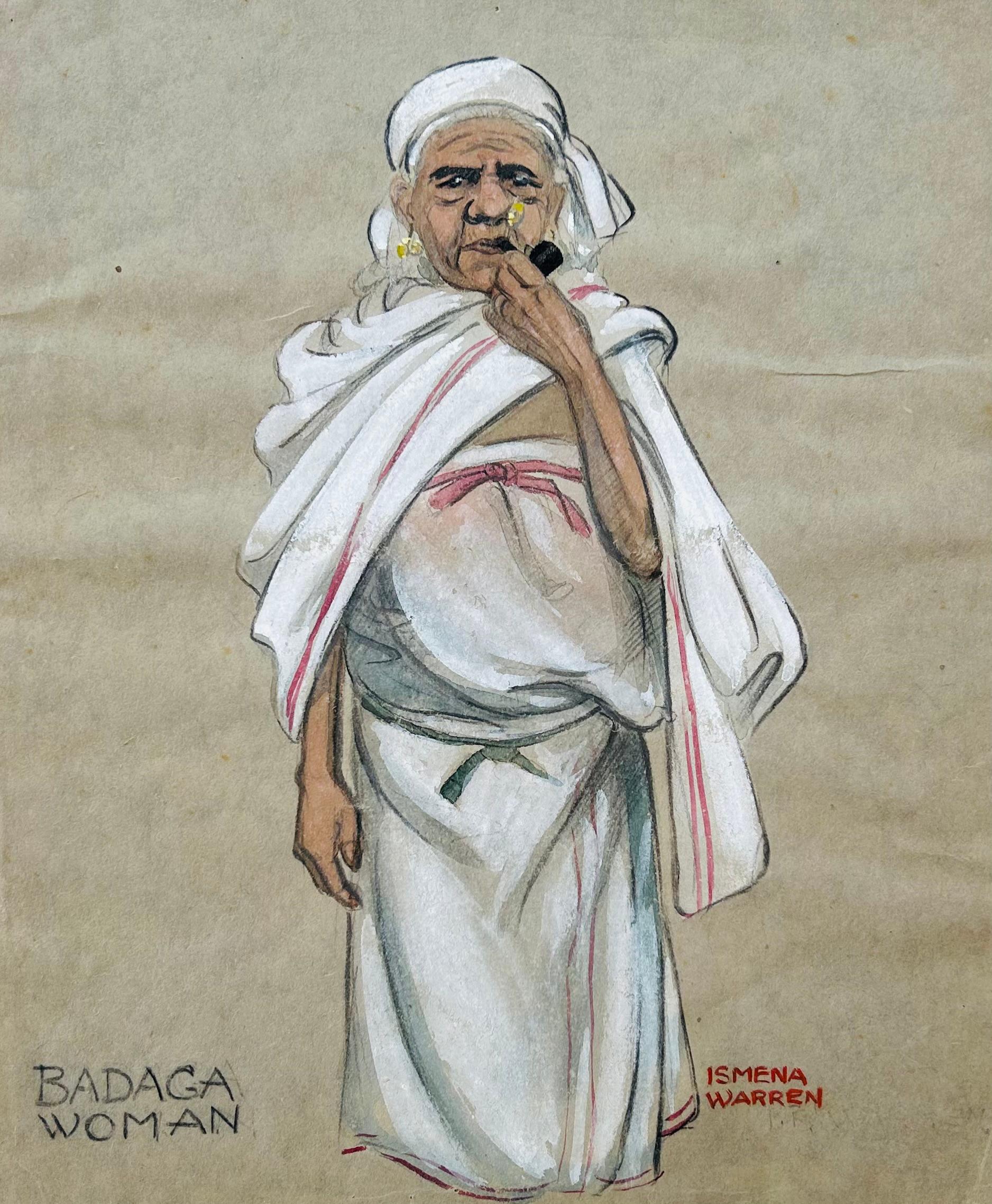 Colección Madrás de dibujos a la acuarela sobre papel y cartulina India principios del siglo XX en venta 3