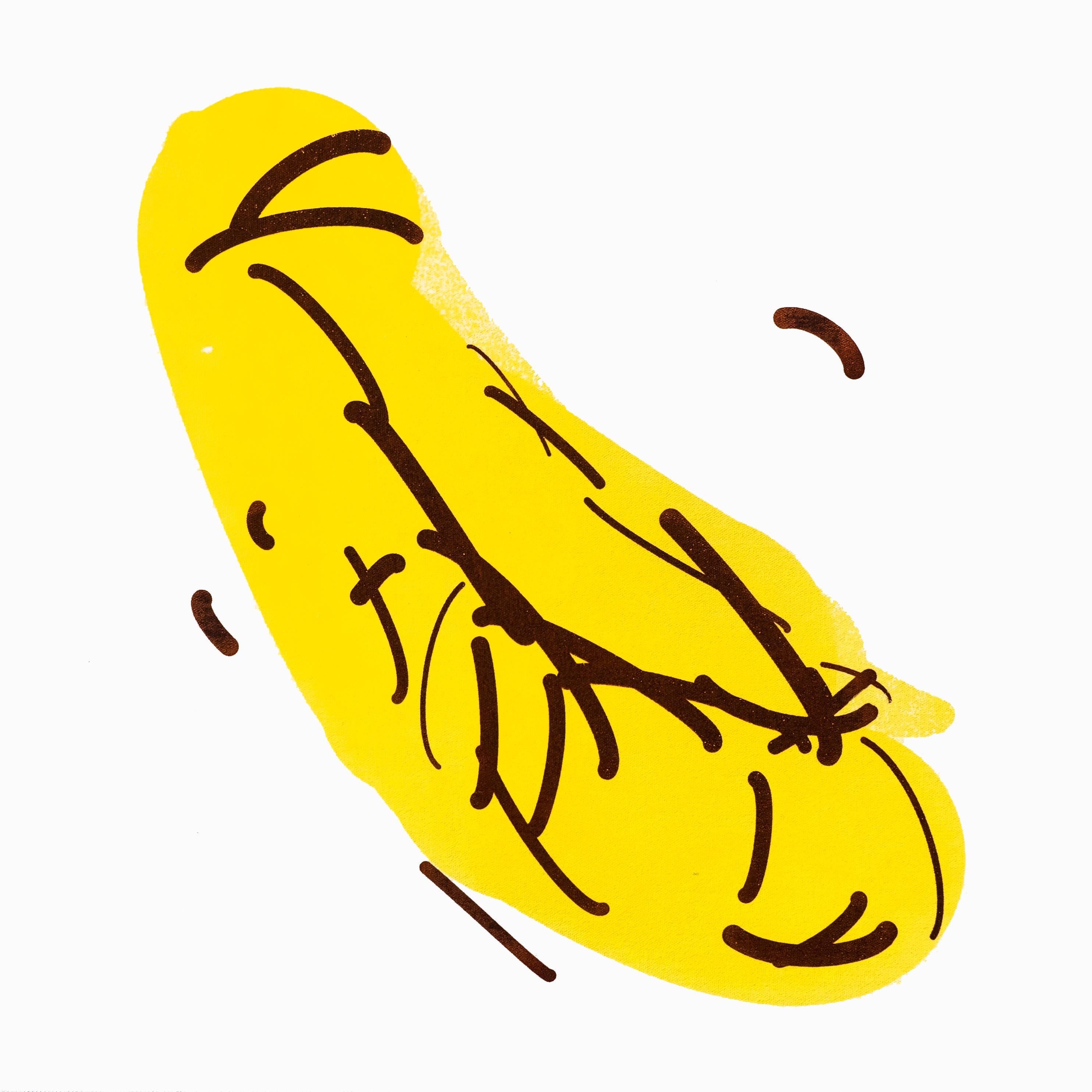 Banane - Abstrait Art par Tom White