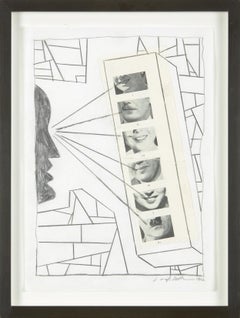 Eyeing Up - Original, Collage, 1962