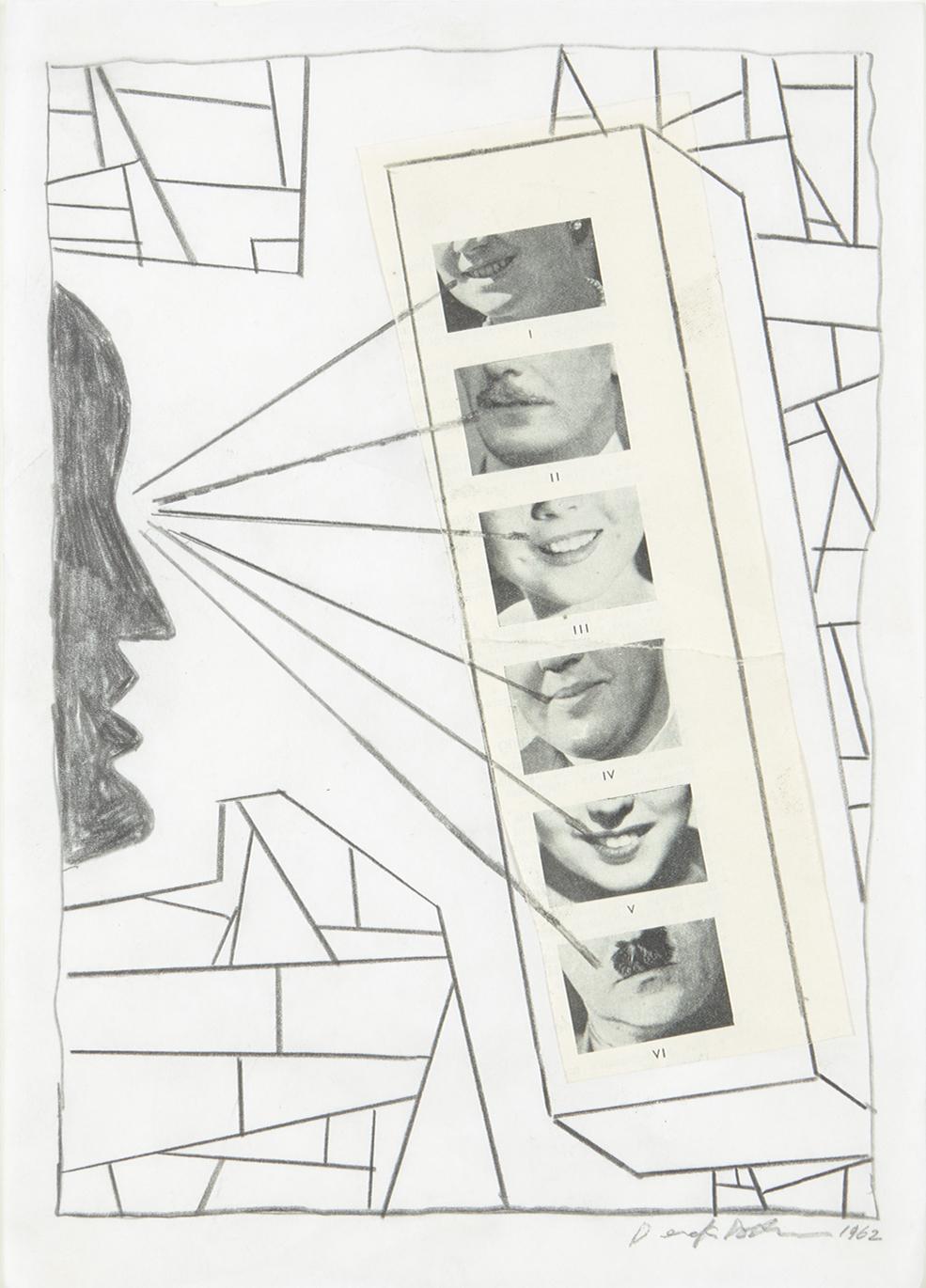 Eyeing Up - Original, Collage, 1962 - Art by Derek Boshier