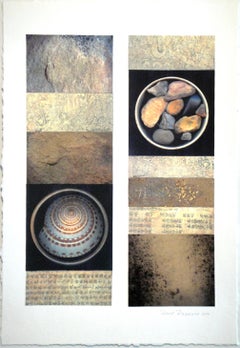 Collage 462, photographic collage of rocks, beige and neutral