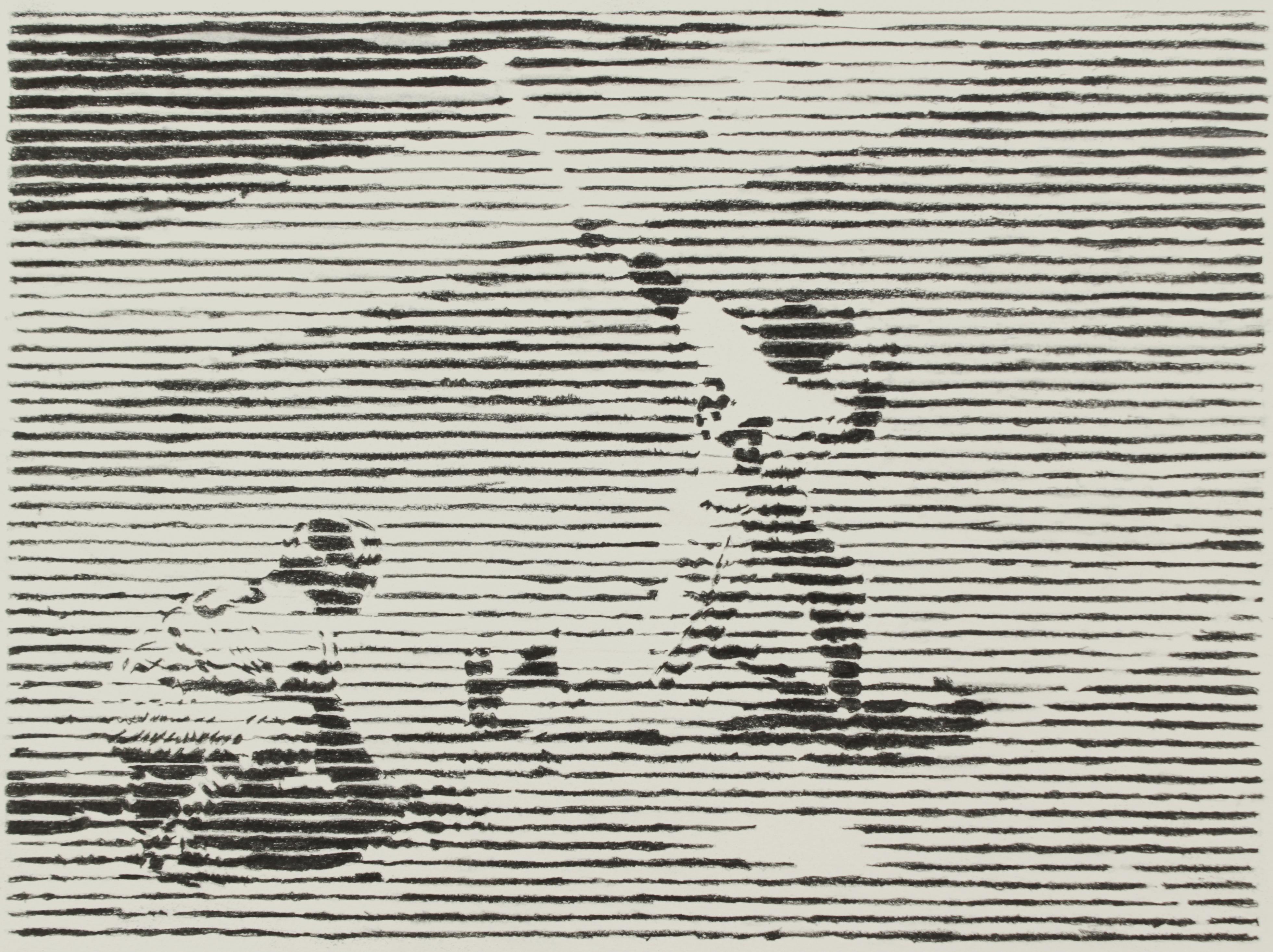 Charles Buckley Figurative Art - Willie Mays Hits an RBI Triple off Whitey Ford at the 1959 All Star Game