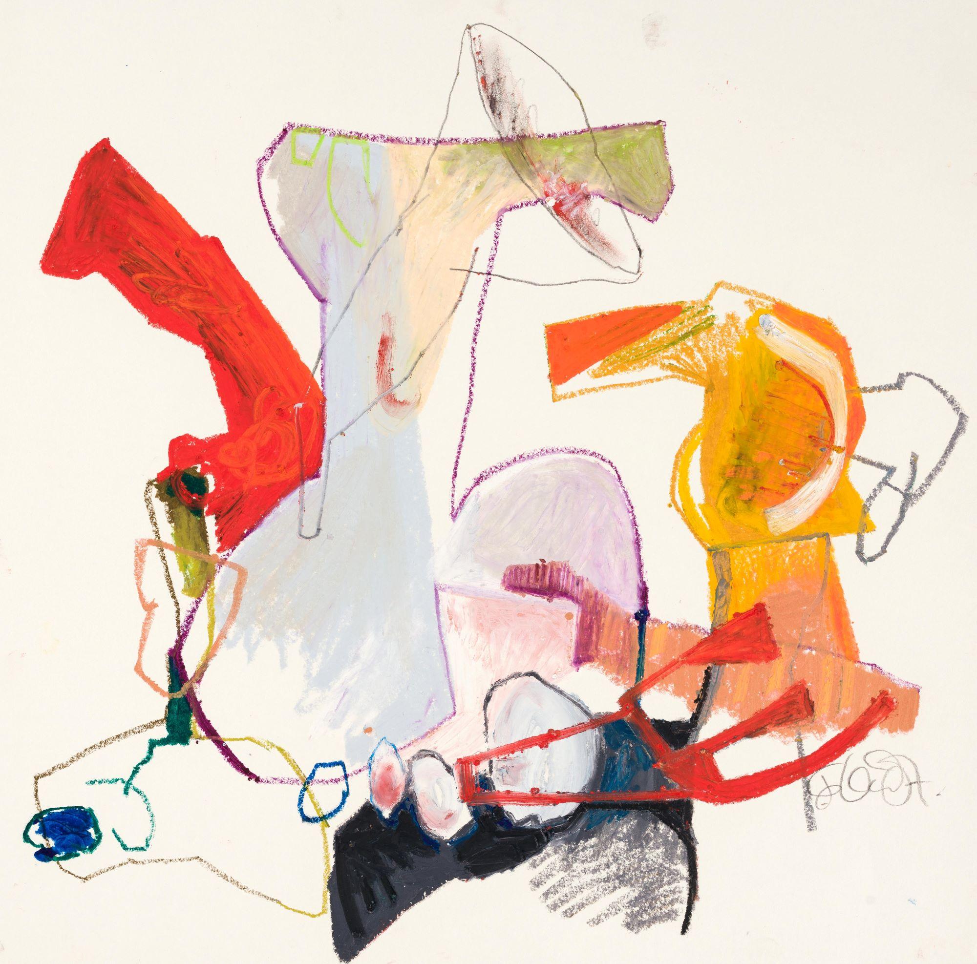 Friederike Oeser Abstract Drawing - The Colors of Happiness
