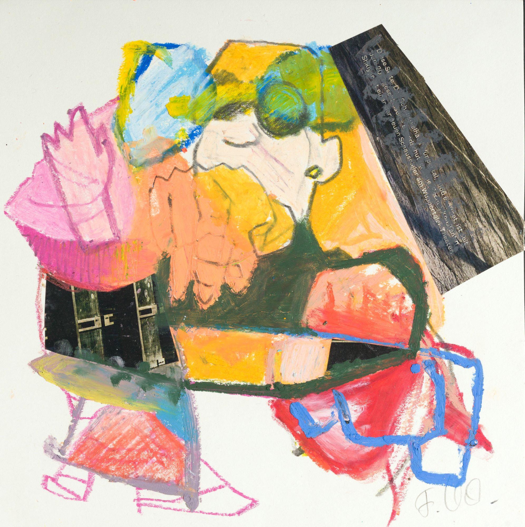 Friederike Oeser Abstract Drawing – Montag Serie 17