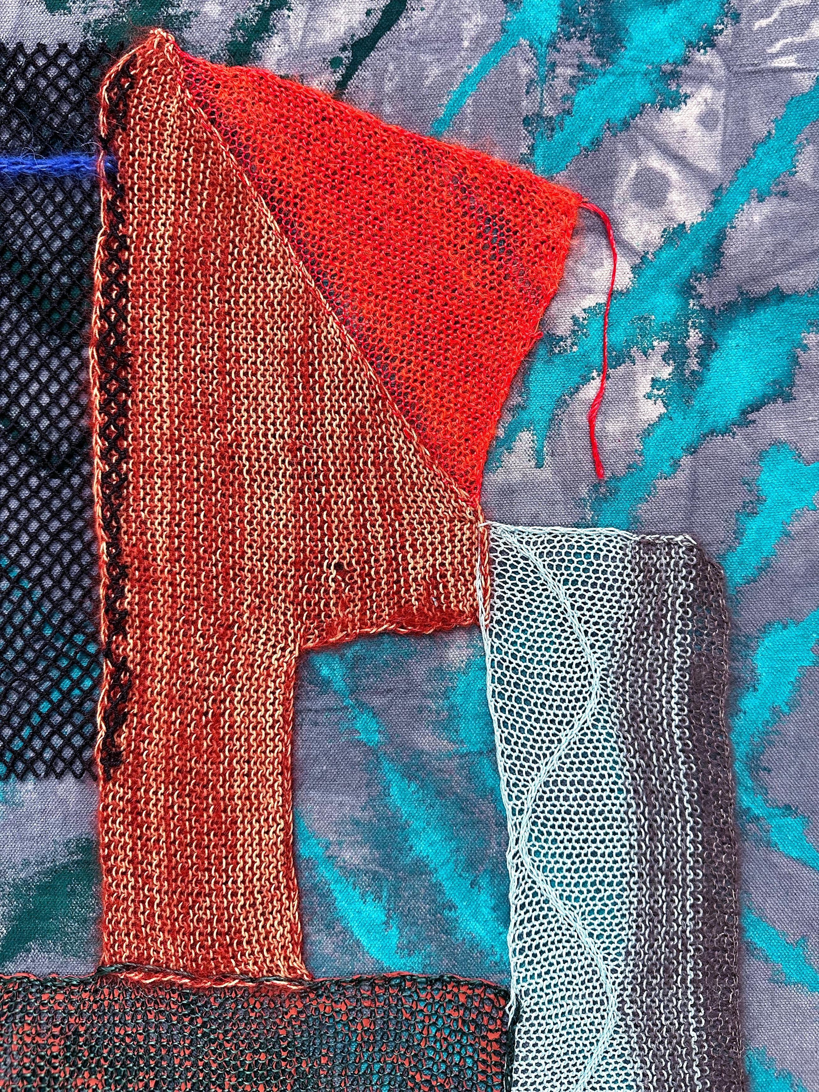Ritratto di Dado / Dea n. 2 - Abstract Sculpture Blu di Melissa Dadourian