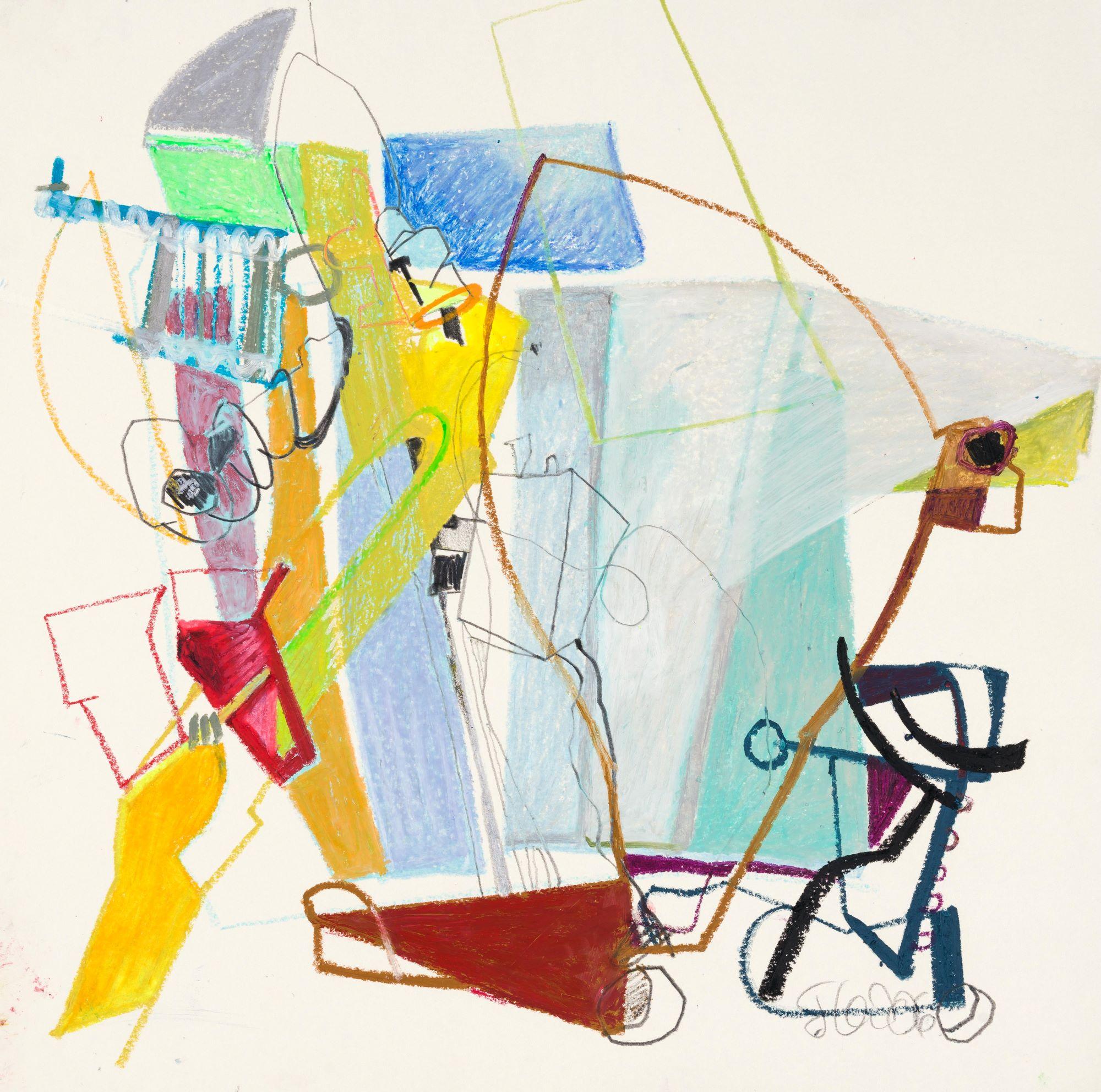 Friederike Oeser Abstract Drawing - Zurich at a Glance