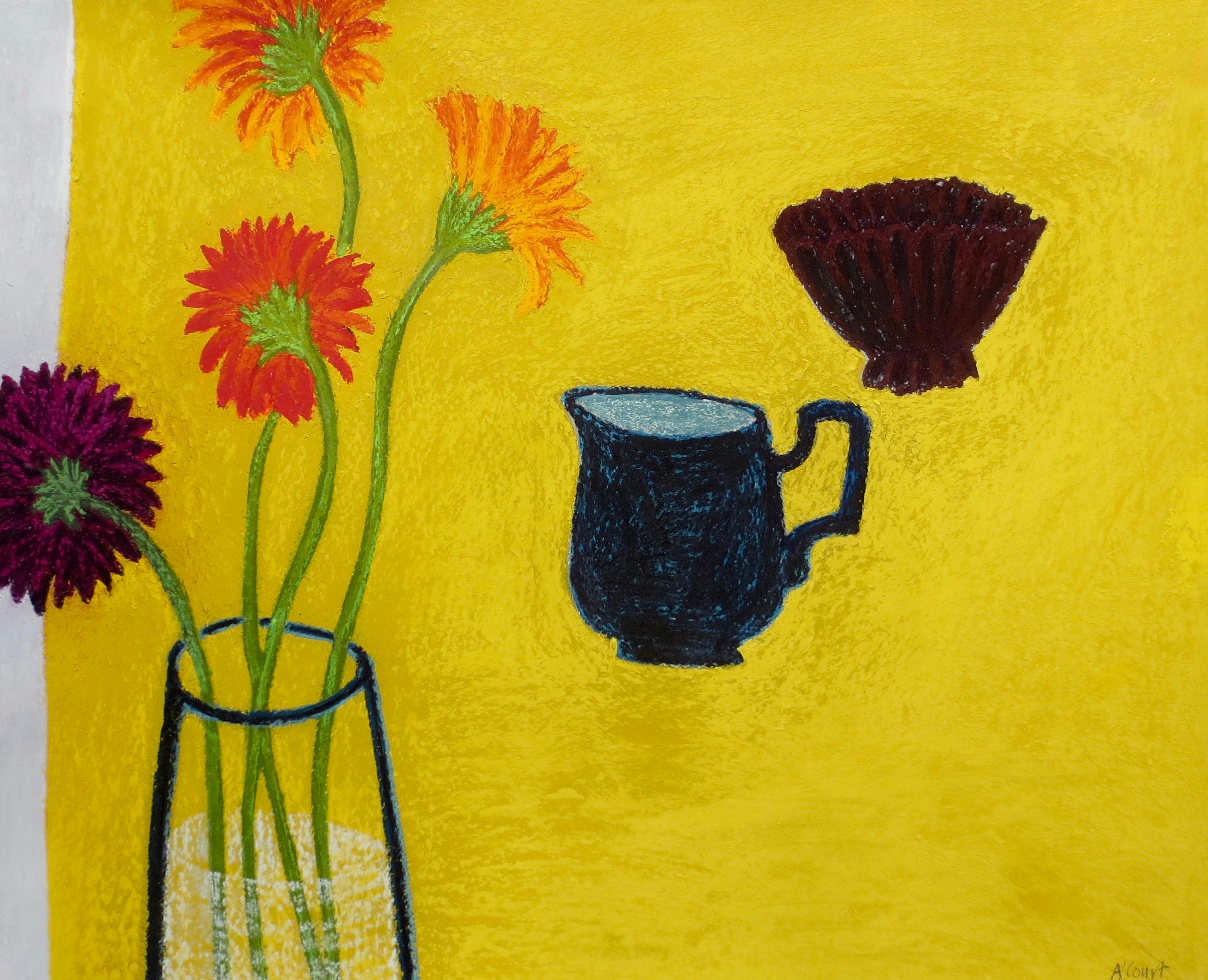 Angela A'Court Still-Life - Yellow Table