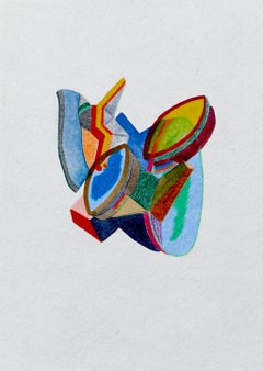 American Democracy, Small Works No. 20, geometric abstraction, work on paper