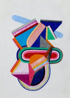New Sight, Small Works No. 77, geometric abstraction, work on paper