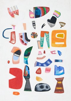 Untitled, Small Collections No. 5, multicolored abstract work on paper