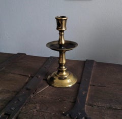 Antique A Renaissance Brass Candlestick 16th Century 
