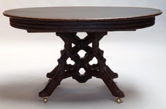 Antique Dutch Horrix ‘Black Forest’ Dining Table