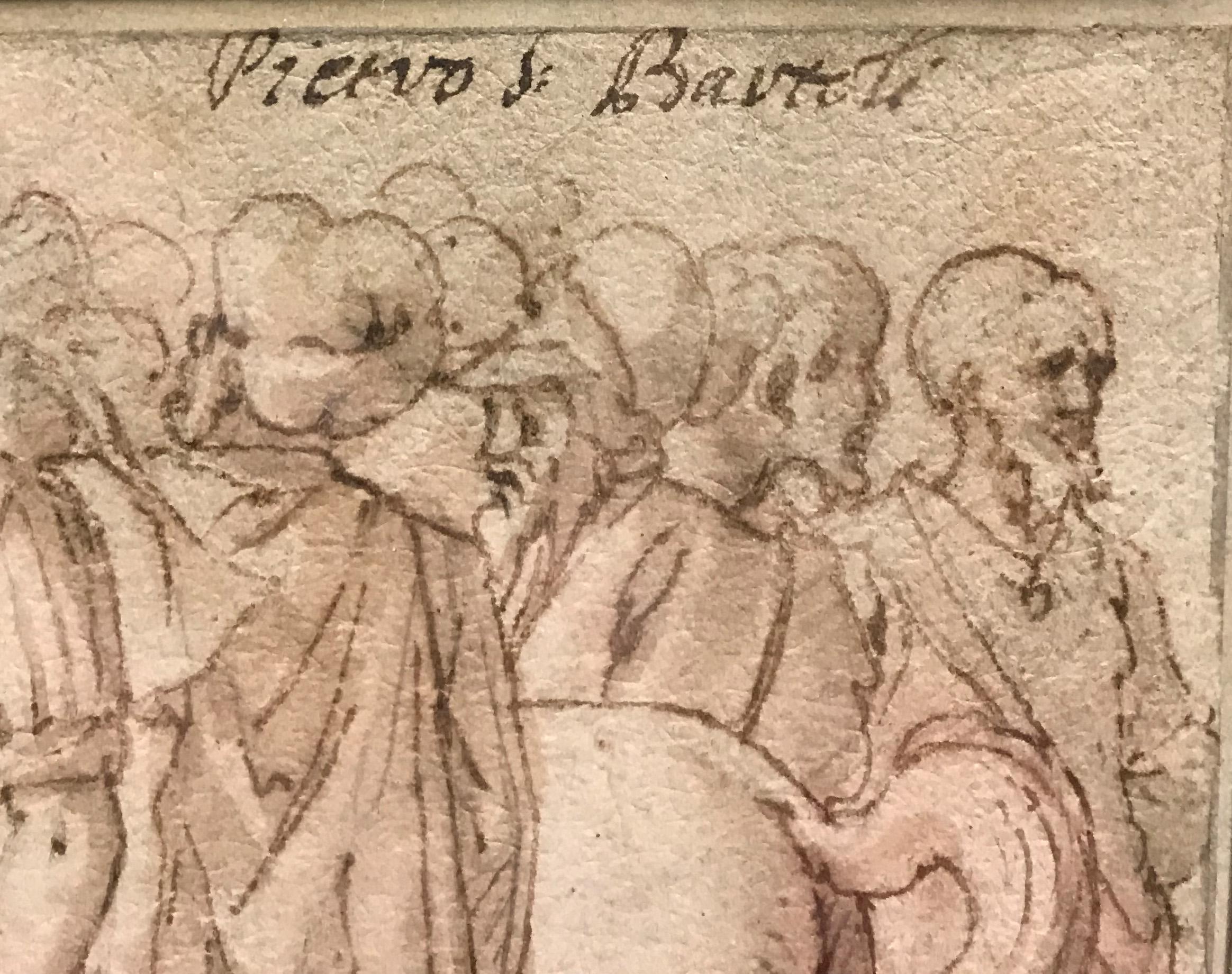 Pen und Tinte auf Papier, 16. Jahrhundert, von Andrea Boscoli, Die Zahlung der Pflicht im Angebot 3