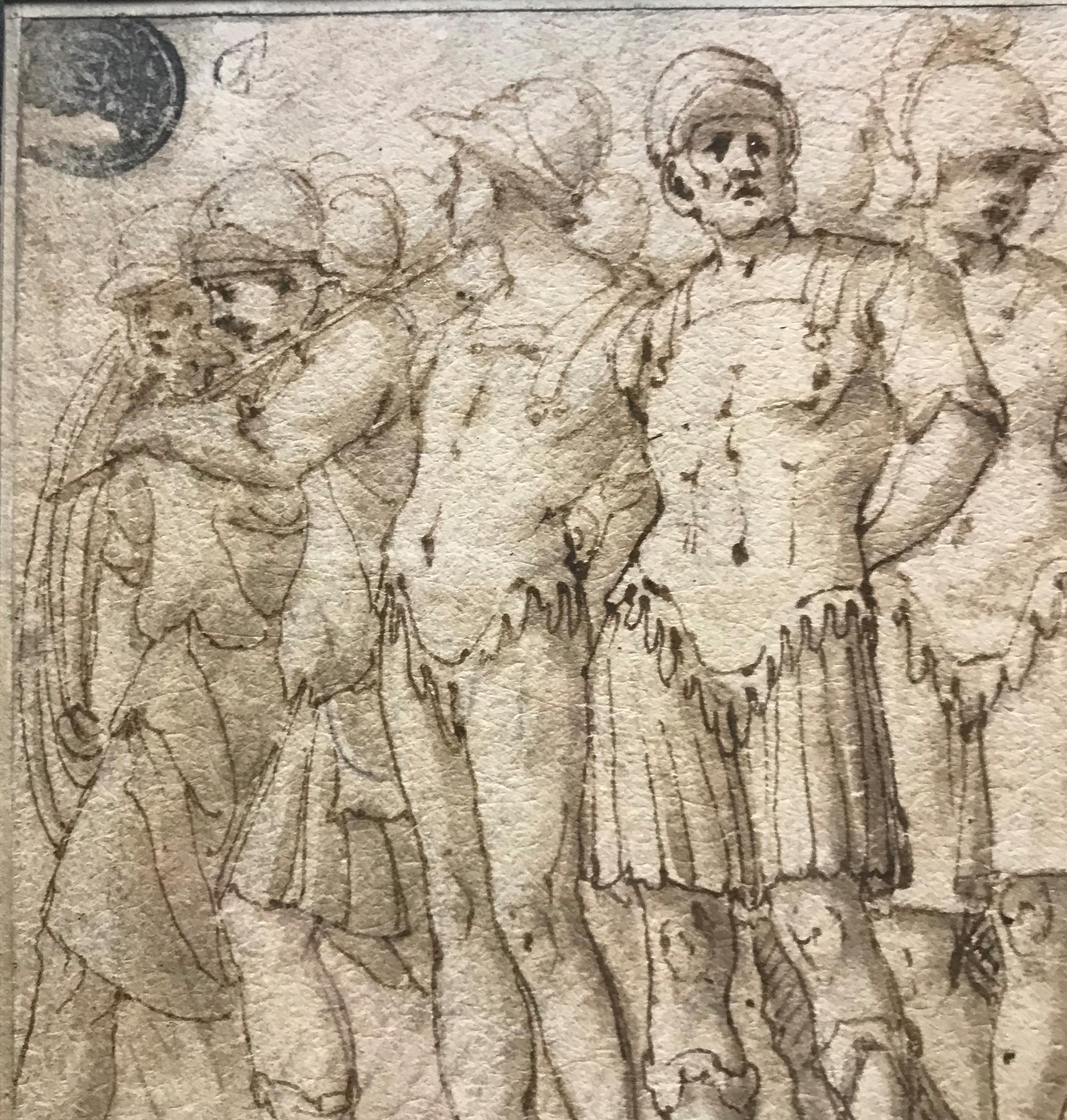 Pen und Tinte auf Papier, 16. Jahrhundert, von Andrea Boscoli, Die Zahlung der Pflicht im Angebot 6