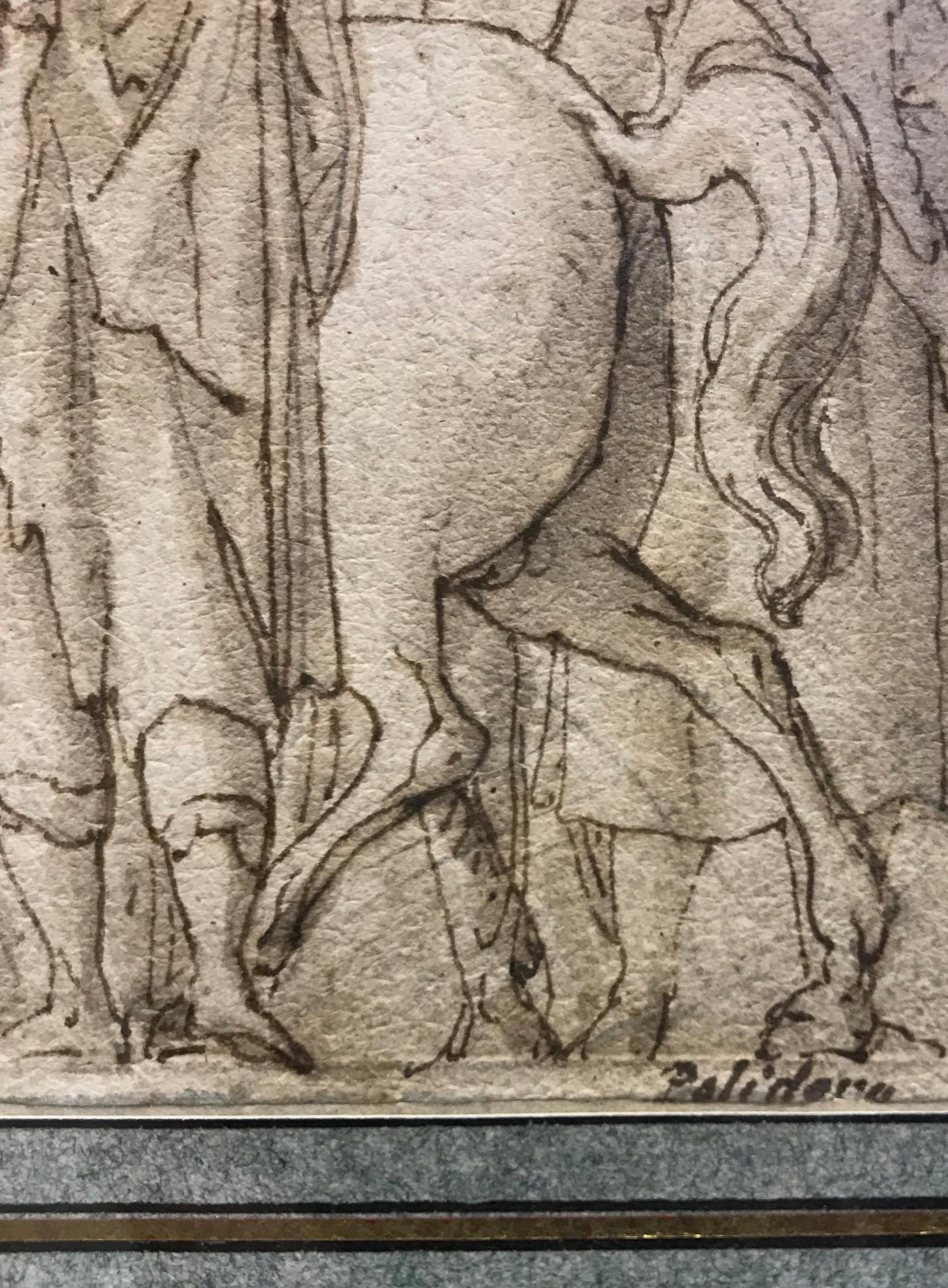 Pen und Tinte auf Papier, 16. Jahrhundert, von Andrea Boscoli, Die Zahlung der Pflicht im Angebot 4