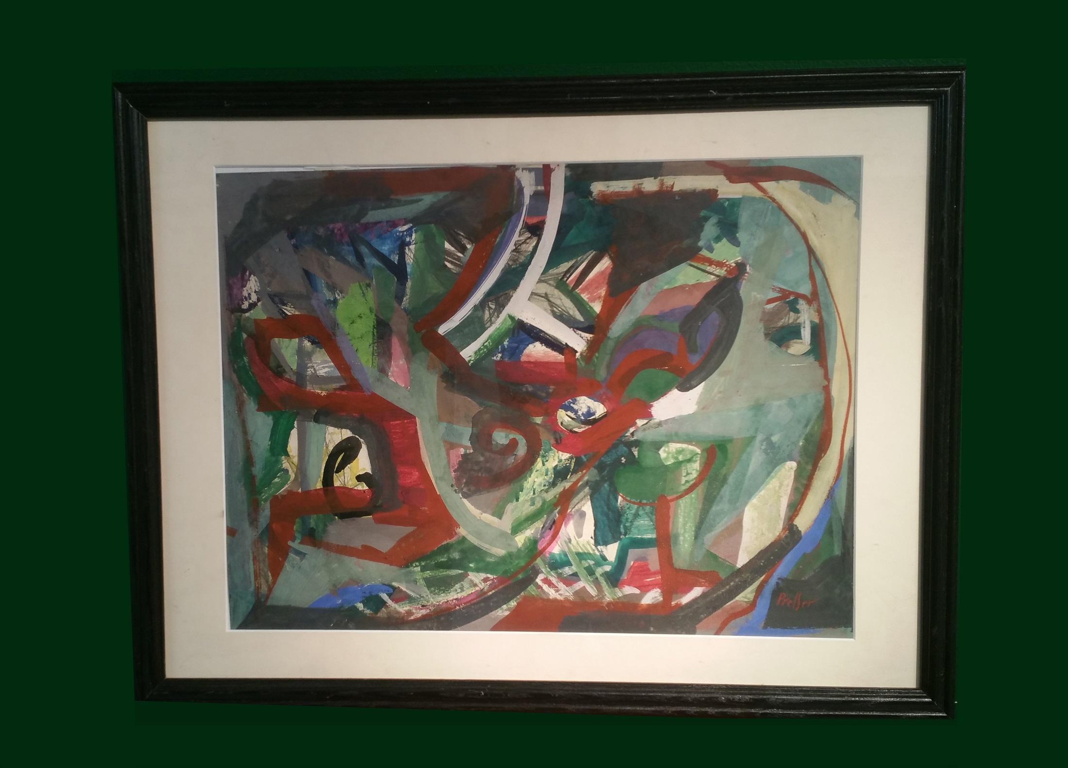 Joseph Presser Abstract Painting – Abstrakte Formen