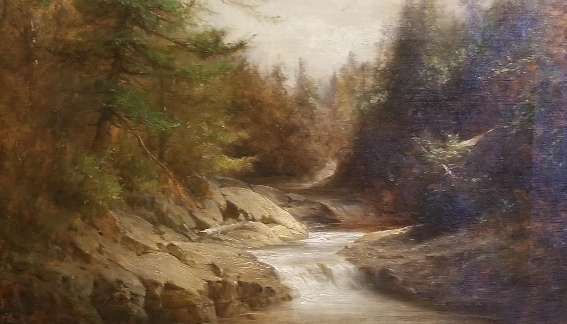 William Richardson Tyler  Landscape Painting - Woodland Stream