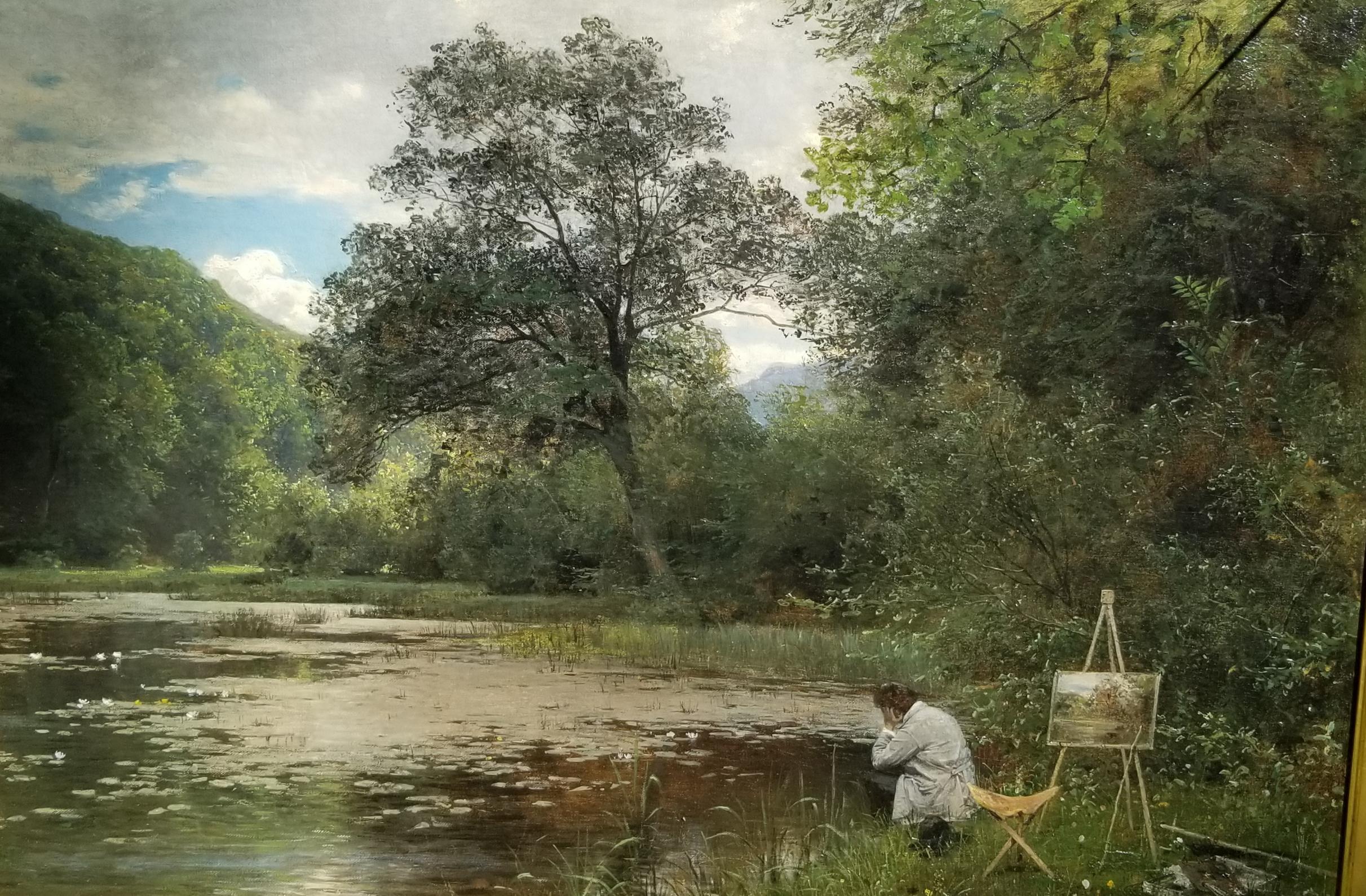 Paul Franz Fickel Landscape Painting - Painting En Plein Air