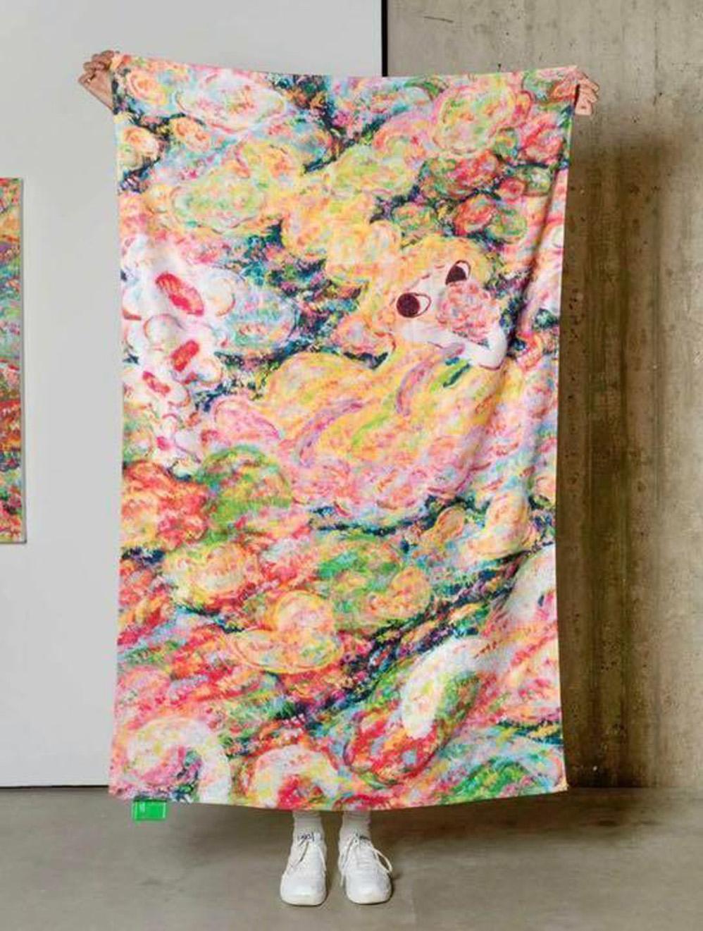 Ayako Rokkaku: Untitled (Beach towel) For Sale 1