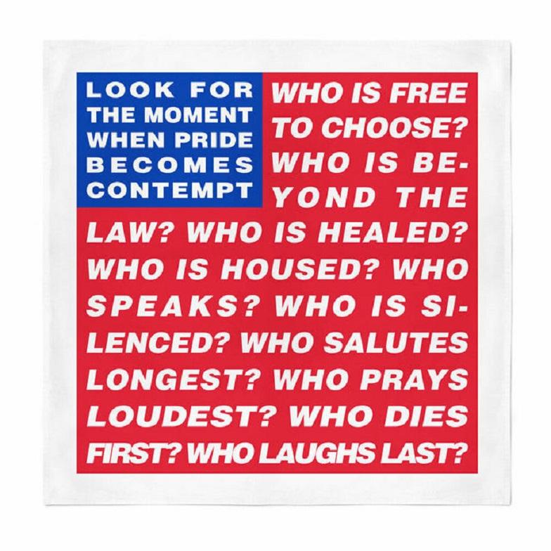Senza titolo (Bandiera), Bandana (Uscita limitata nel tempo) - Art Contemporaneo di Barbara Kruger