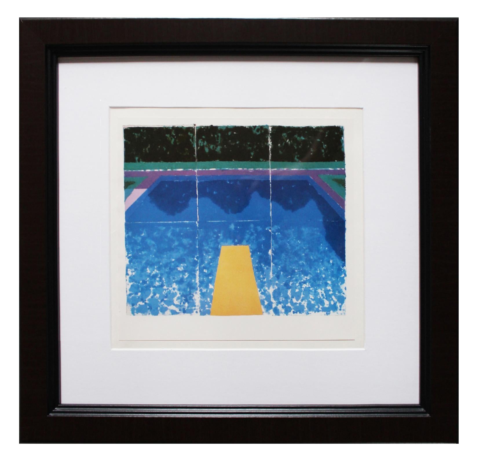 Paper Pools invitation - Art by David Hockney