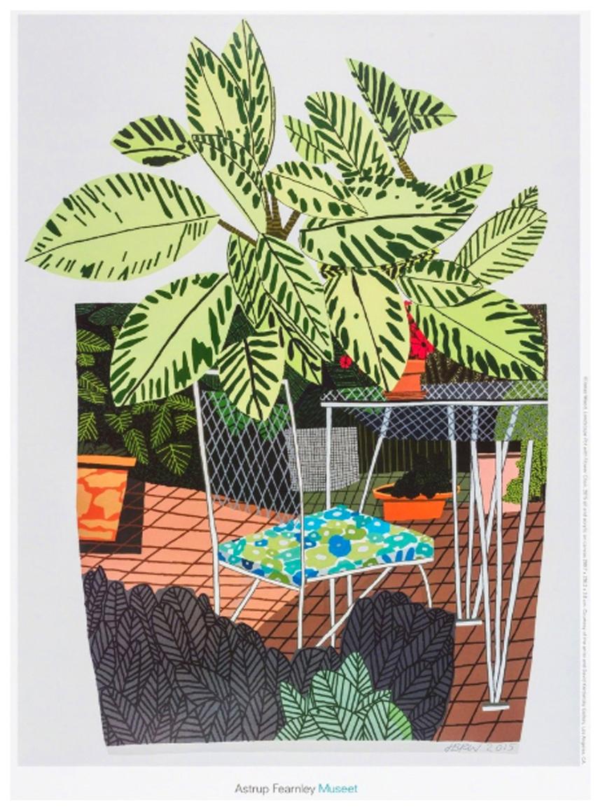 Landscape Pot with Flower Chair poster - Print de Jonas Wood
