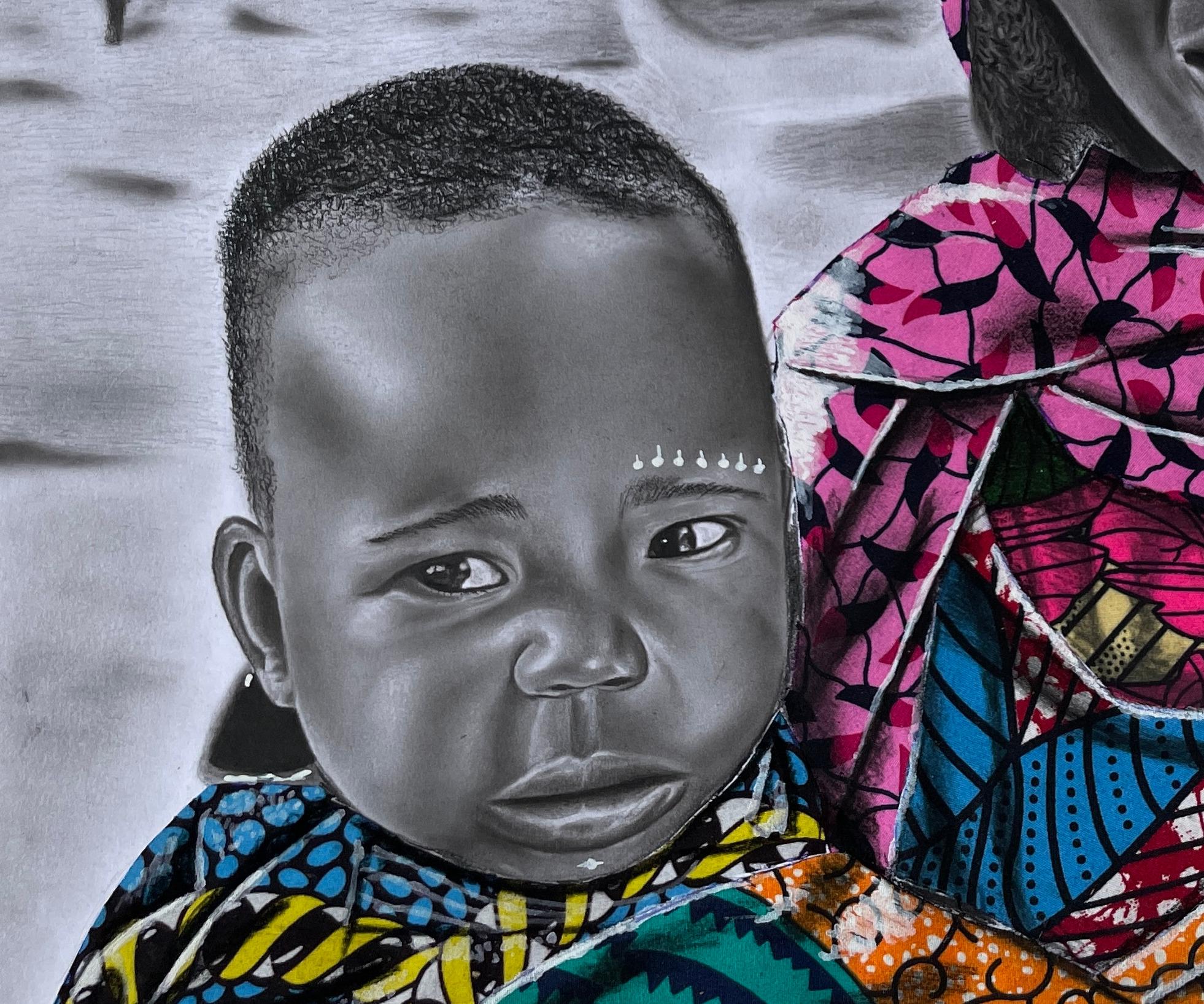 Joy of Motherhood - Painting by Ademola Ajayi
