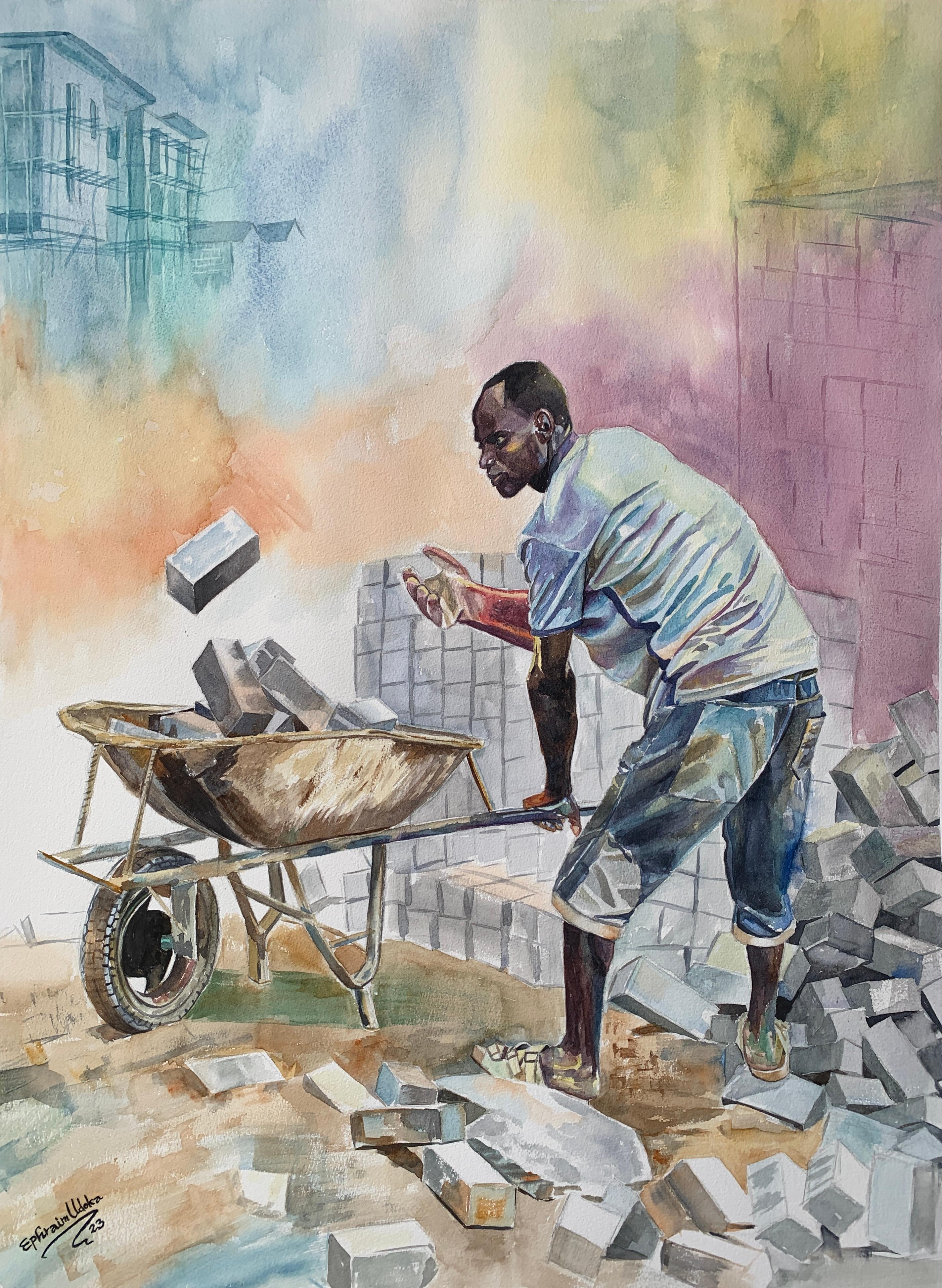 Bulls Eye (Rispetto) - 21° secolo, Contemporaneo, Figurativo, Costruzione, Lavoro