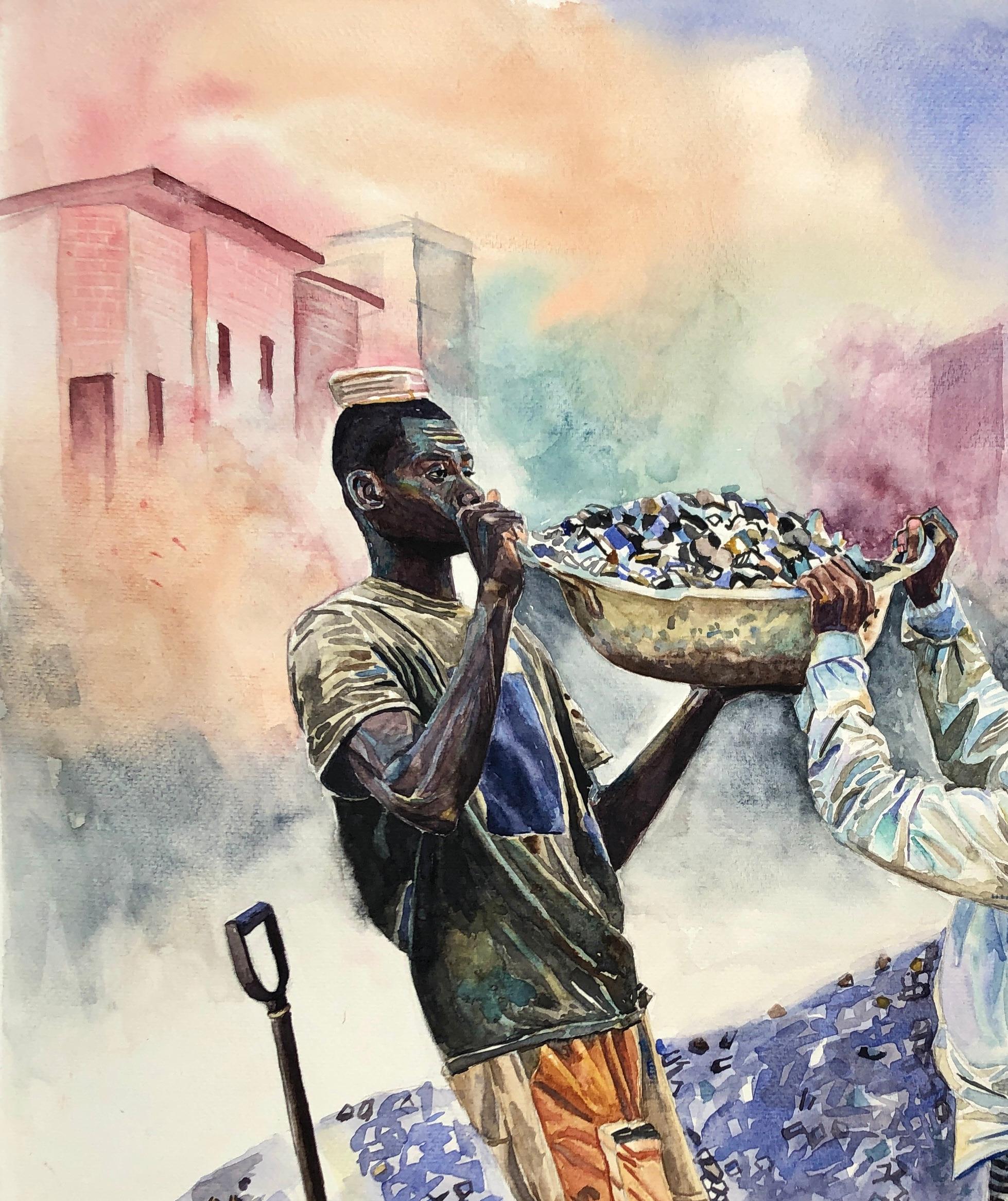 Support System (Respect) - 21st Century, Contemporary, Figurative, Construction - Art by Ephraim Udoka