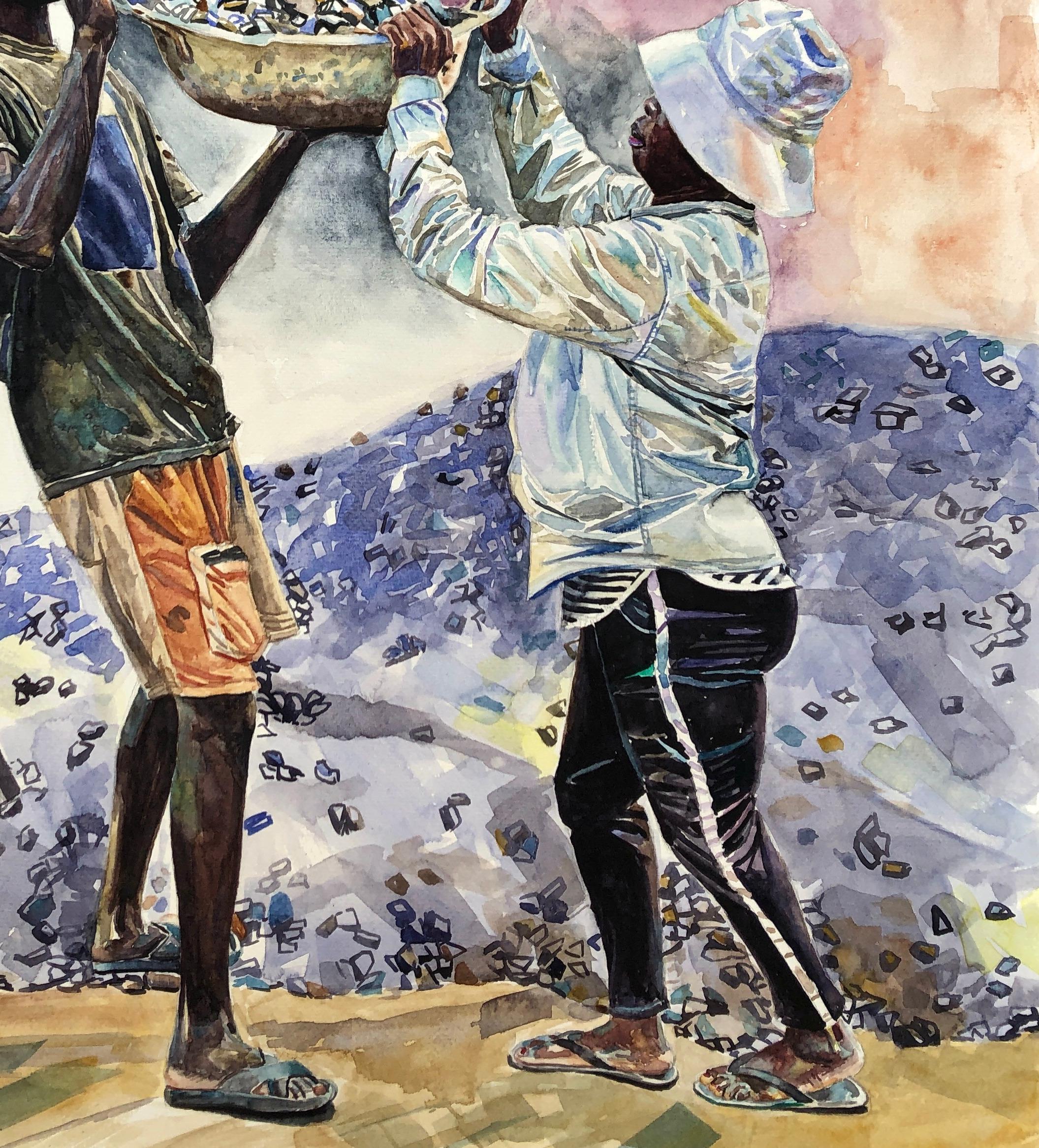 Shipping Procedure
FREE Shipping Worldwide
Ships in a well-protected tube.
This work is unique, not a print or other type of copy.
Accompanied by a Certificate of Authenticity.

In a world where masculine hands have shaped the landscape, their