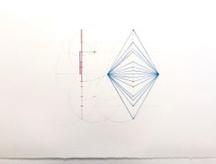 Brigitte Parusel, Geometric Relationships #1, _2022, Paper, Pencil, Color Pencil