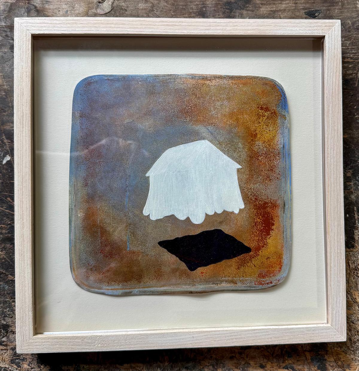 Leslie Fry_Revelation_2016_Acrylic on paper_Surrealism_Framed For Sale 1