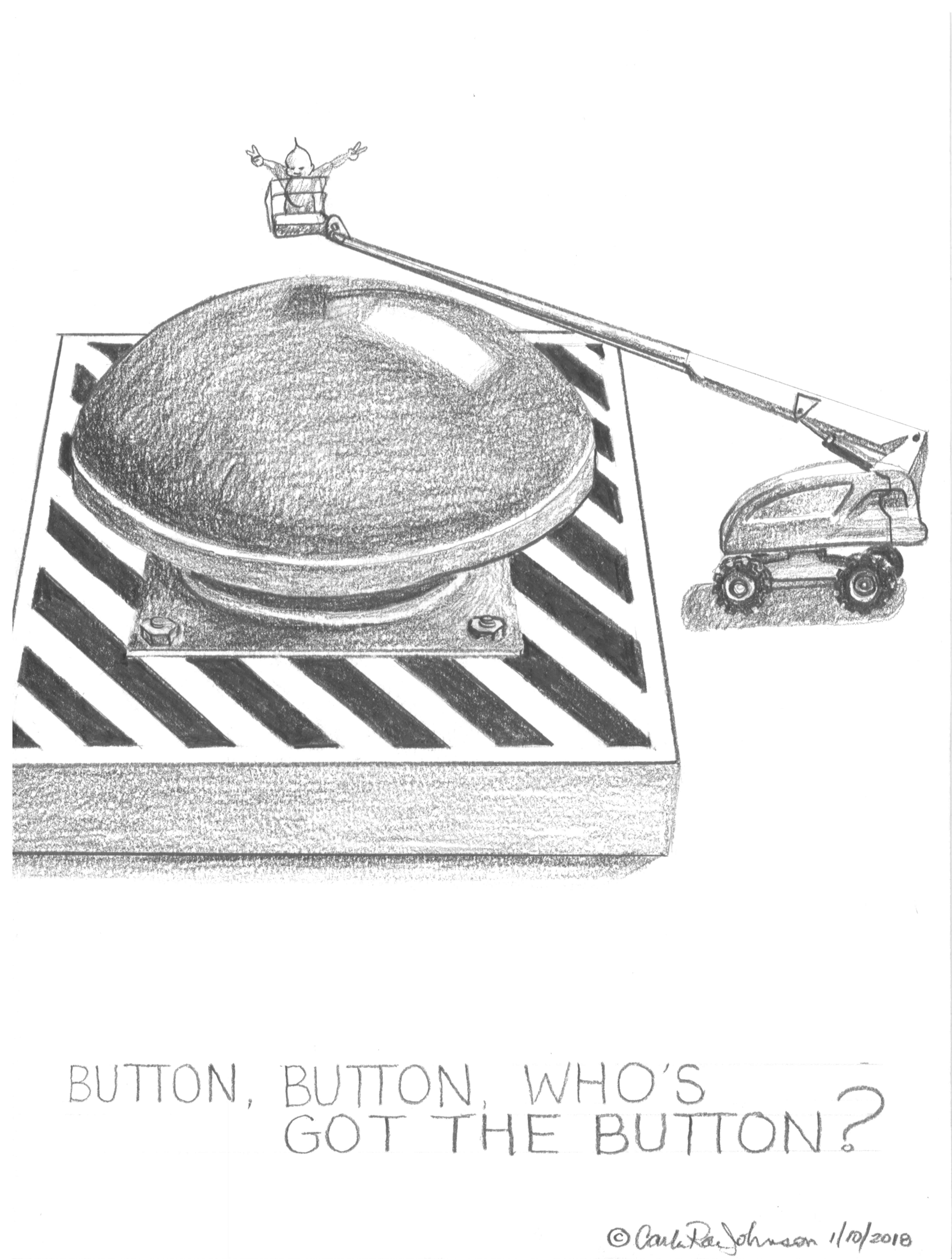 Carla Rae Johnson, PTSD Week 59, 2017, Graphite on bristol board, Political For Sale 4