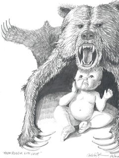 Carla Rae Johnson, PTSD Week 72, 2018, Graphite on bristol board, Political