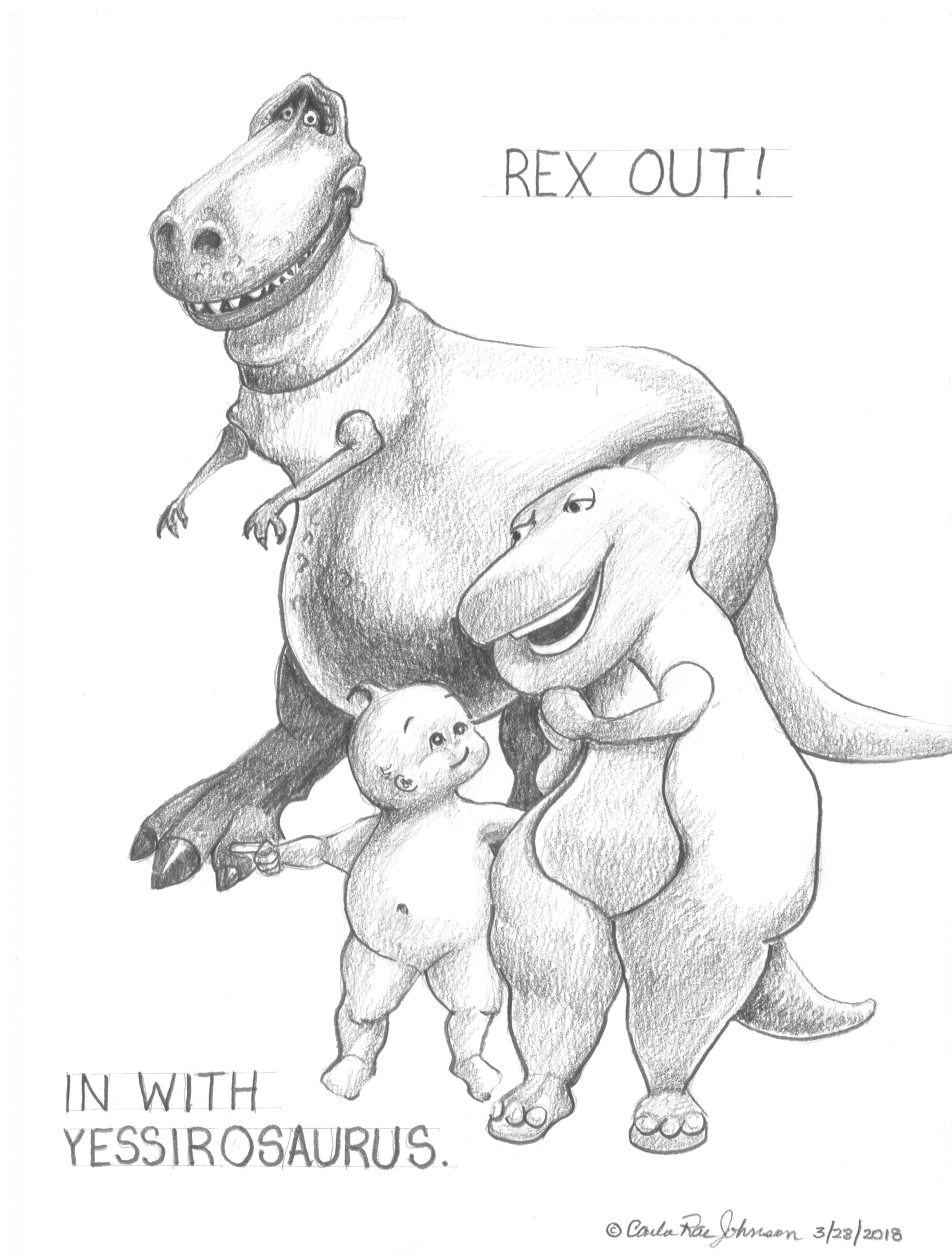 t rex can't reach toilet paper