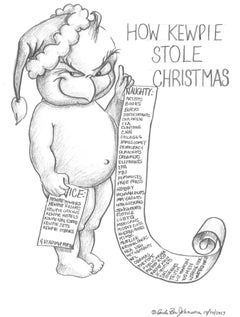 Carla Rae Johnson, PTSD Week 76, 2018, Graphite on bristol board, Political