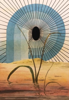 Jon Cowan, Radiant Void, 2019, watercolor, gouache, ink on paper, 7 x 5 in